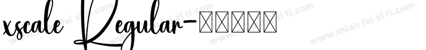 xscale Regular字体转换